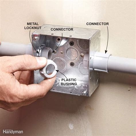 can i use a metal connector on a pvc box|connecting pvc conduit to metal.